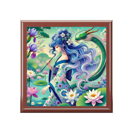 Fairy of the Koi Pond Jewelry Box