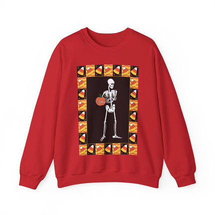 Candy Corn Skeleton Unisex Heavy Blend™ Crewneck Sweatshirt