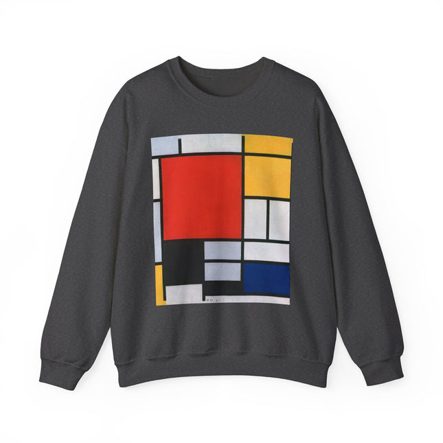 Composition with Red, Yellow, Blue, and Black by Piet Mondrian Heavy Blend™ Crewneck Sweatshirt