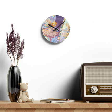 Reflections of Enchantment Acrylic Wall Clock, Round and Square
