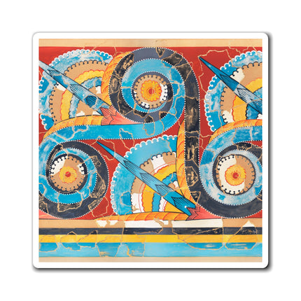 Reproduction of S-Spiral Frieze by Emile Gilliéron Magnet (3 Sizes)