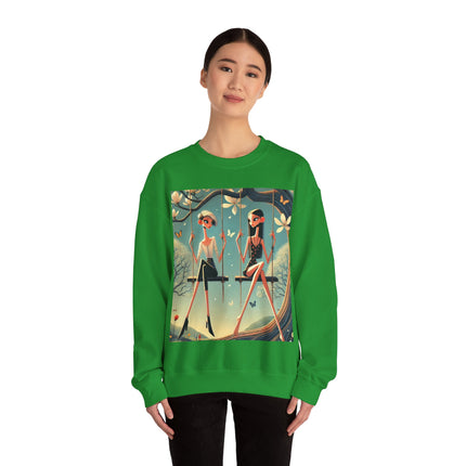 Whispers on the Spring Swing Heavy Blend™ Crewneck Sweatshirt