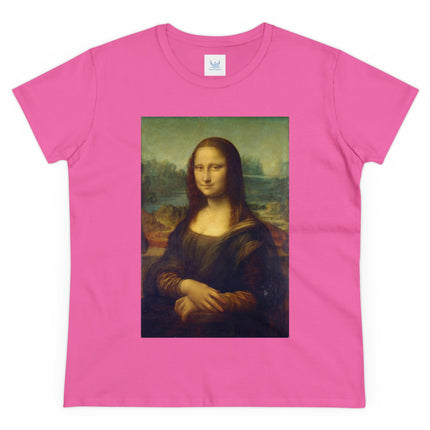 Mona Lisa by Leonardo da Vinci Women's Midweight Cotton Tee