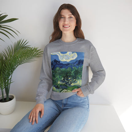 Olive Trees by Vincent Van Gogh Unisex Heavy Blend™ Crewneck Sweatshirt