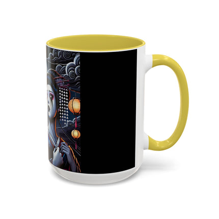 Geisha’s Black Ink Tears Colorful Mugs (11oz, 15oz)