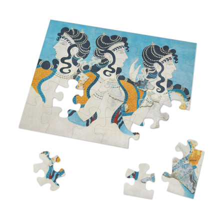 Reproduction of Ladies in Blue by Emile Gilliéron Jigsaw Puzzle (30, 110, 252-Piece)