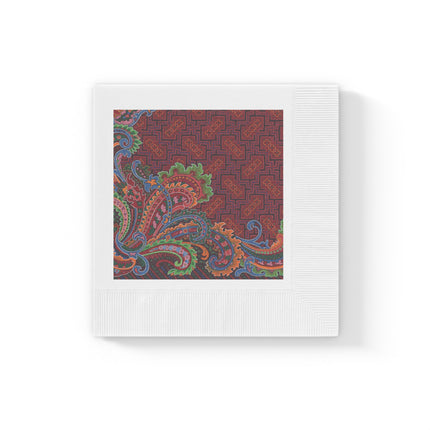Design for a Carpet by Anonymous I White Coined Napkins