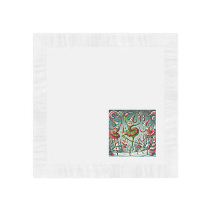 Christmas Ballet of the Absurd White Coined Napkins