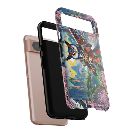 Cyberpunk Samurai Owl Phone Cases
