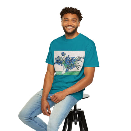 Irises by Vincent Van Gogh Unisex Garment-Dyed T-shirt