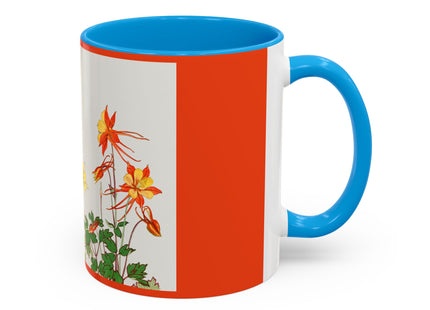 Aquilegia Flowers by Tanigami Kônan Colorful Mugs (11oz, 15oz)