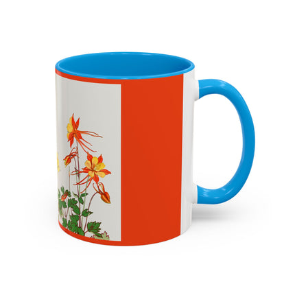 Aquilegia Flowers by Tanigami Kônan Colorful Mugs (11oz, 15oz)