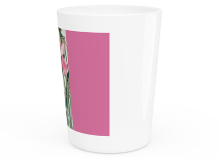 Blooming Lotus Flowers by Ohara Koson Ceramic Shot Glass