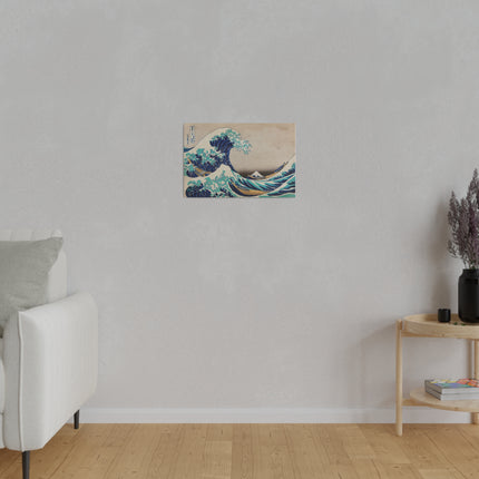 The Great Wave off Kanagawa by Katsushika Hokusai Matte Canvas, Stretched, 0.75"