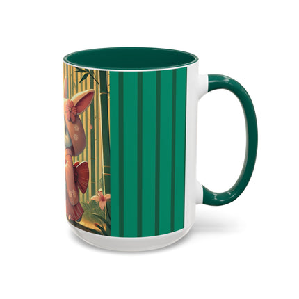 Geisha Kitten’s Easter Stroll Colorful Mugs (11oz, 15oz)