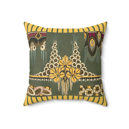 La décoration moderne dans le textile Pl. 2 by Gaston Charlet Spun Polyester Square Pillow