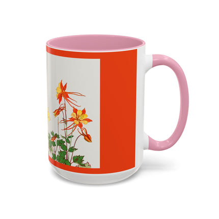 Aquilegia Flowers by Tanigami Kônan Colorful Mugs (11oz, 15oz)