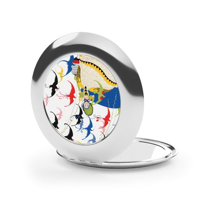 Flight of the Songbirds Compact Mirror – Whimsical Symphony & Elegant Freedom