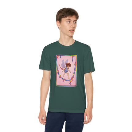 A Playful Fairy Jumps Rope Youth Competitor Tee – Magical Motion & Whimsical Joy