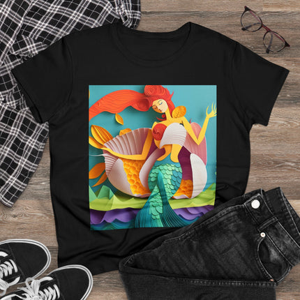 Charming Mermaid Women's Midweight Cotton Tee
