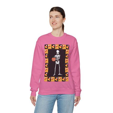 Candy Corn Skeleton Unisex Heavy Blend™ Crewneck Sweatshirt