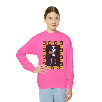 Candy Corn Skeleton Youth Crewneck Sweatshirt