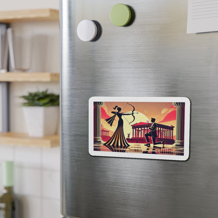 Art Deco Valentine's Romance Die-Cut Magnets (5 Sizes)