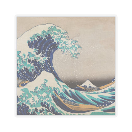 The Great Wave off Kanagawa by Katsushika Hokusai Kiss-Cut Stickers (4 Sizes)