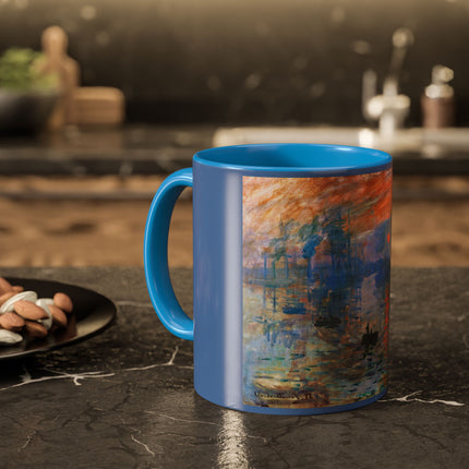 Sunrise by Claude Monet Colorful Mugs (11oz, 15oz)