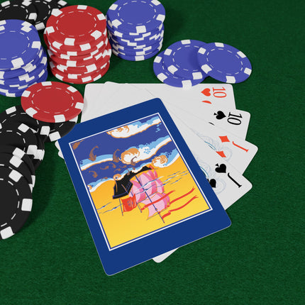 Golden Seas and Whimsical Dreams Playing Cards