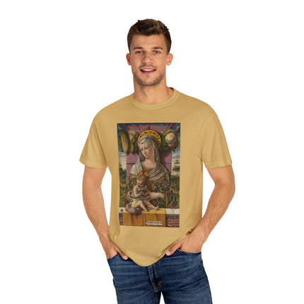 Madonna and Child by Carlo Crivelli Unisex Garment-Dyed T-shirt