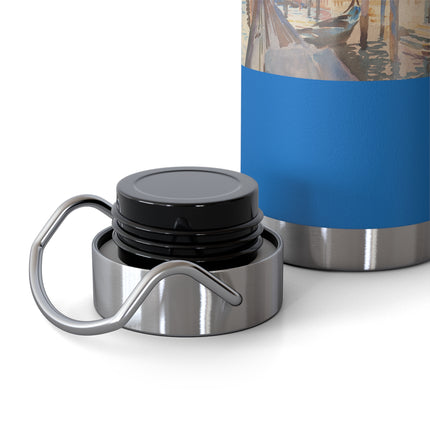 Gondola Moorings on the Grand Canal by John Singer Sargent Copper Vacuum Insulated Bottle, 22oz