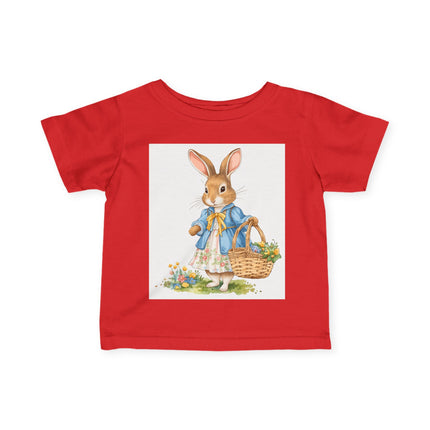 🐰🌼 The Little Spring Bunny Infant Fine Jersey Tee – Whimsical Woodland Charm