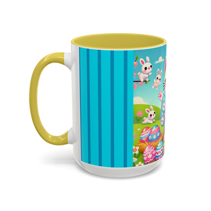 Springtime Kitten’s Easter Joy Colorful Mugs (11oz, 15oz)