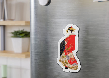 Japanese Woman by Hosoda Eishi Die-Cut Magnets (5 Sizes)