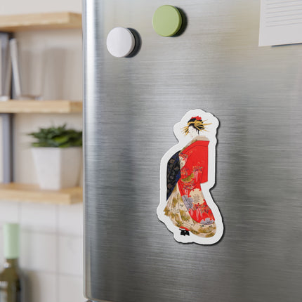 Japanese Woman by Hosoda Eishi Die-Cut Magnets (5 Sizes)