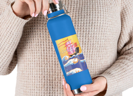 Golden Seas and Whimsical Dreams Copper Vacuum Insulated Bottle, 22oz