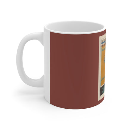 Pompeii Wall Pl.20 by Victor Steeger Ceramic Mug 11oz