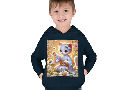 Daisy Chain Whimsy Toddler Pullover Fleece Hoodie