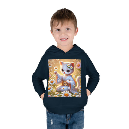 Daisy Chain Whimsy Toddler Pullover Fleece Hoodie