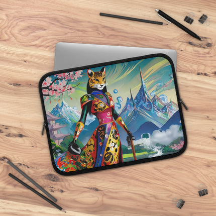 Cyber Cat Glamour Laptop Sleeve