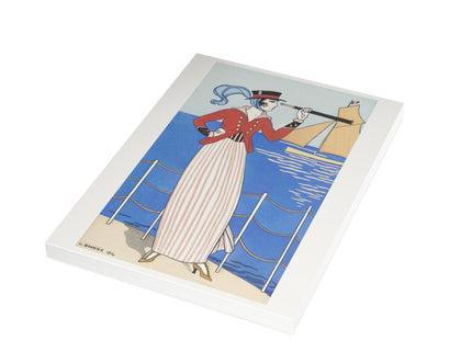 Costume de Yacht by George Barbier Postcards (Envelopes Included) – Bundles of 10, 30, or 50 Pieces