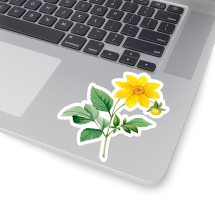 Dahlia botanical illustration by Pierre-Joseph Redouté Kiss-Cut Stickers (4 Sizes)