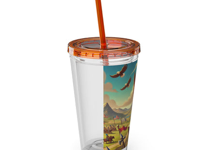 Watchful Guardian Sunsplash Tumbler with Straw, 16oz