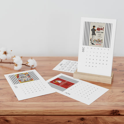 Iconic Vintage Posters Vertical Desk Calendar (2025)