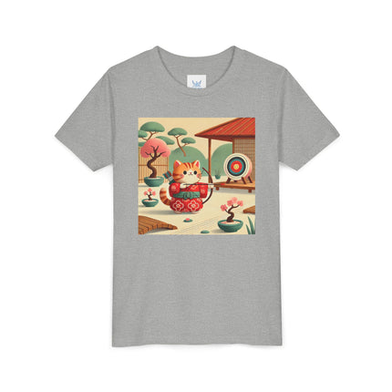Archer Kitten in the Zen Garden Youth Short Sleeve Tee