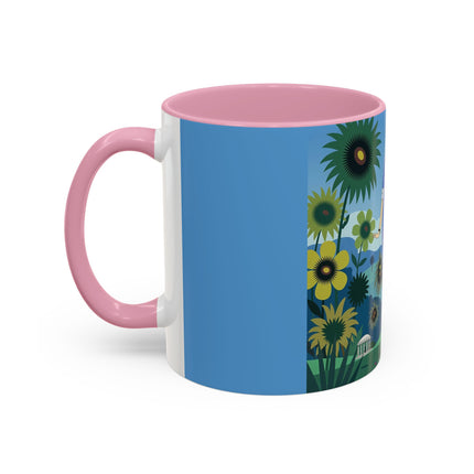The Secret Language Of Flowers Colorful Mugs – Art Deco Botanical Elegance