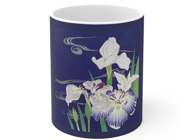 Irises by Kogyo Tsukioka Ceramic Mug 11oz