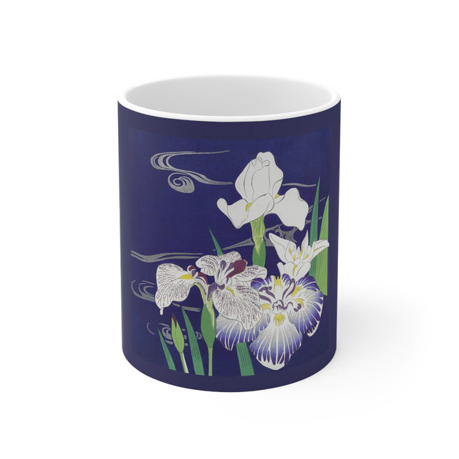 Irises by Kogyo Tsukioka Ceramic Mug 11oz
