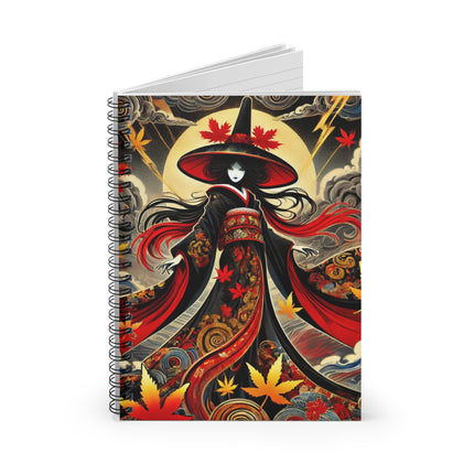 Kabuki Witch Spiral Notebook - Ruled Line